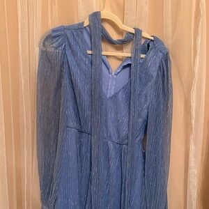 blue sparkle blue dress size XS